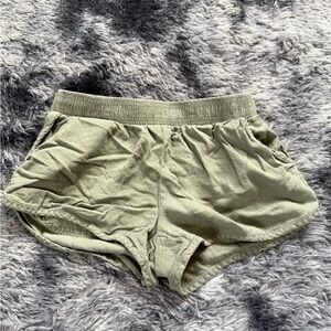 Olive Green Women's Shorts